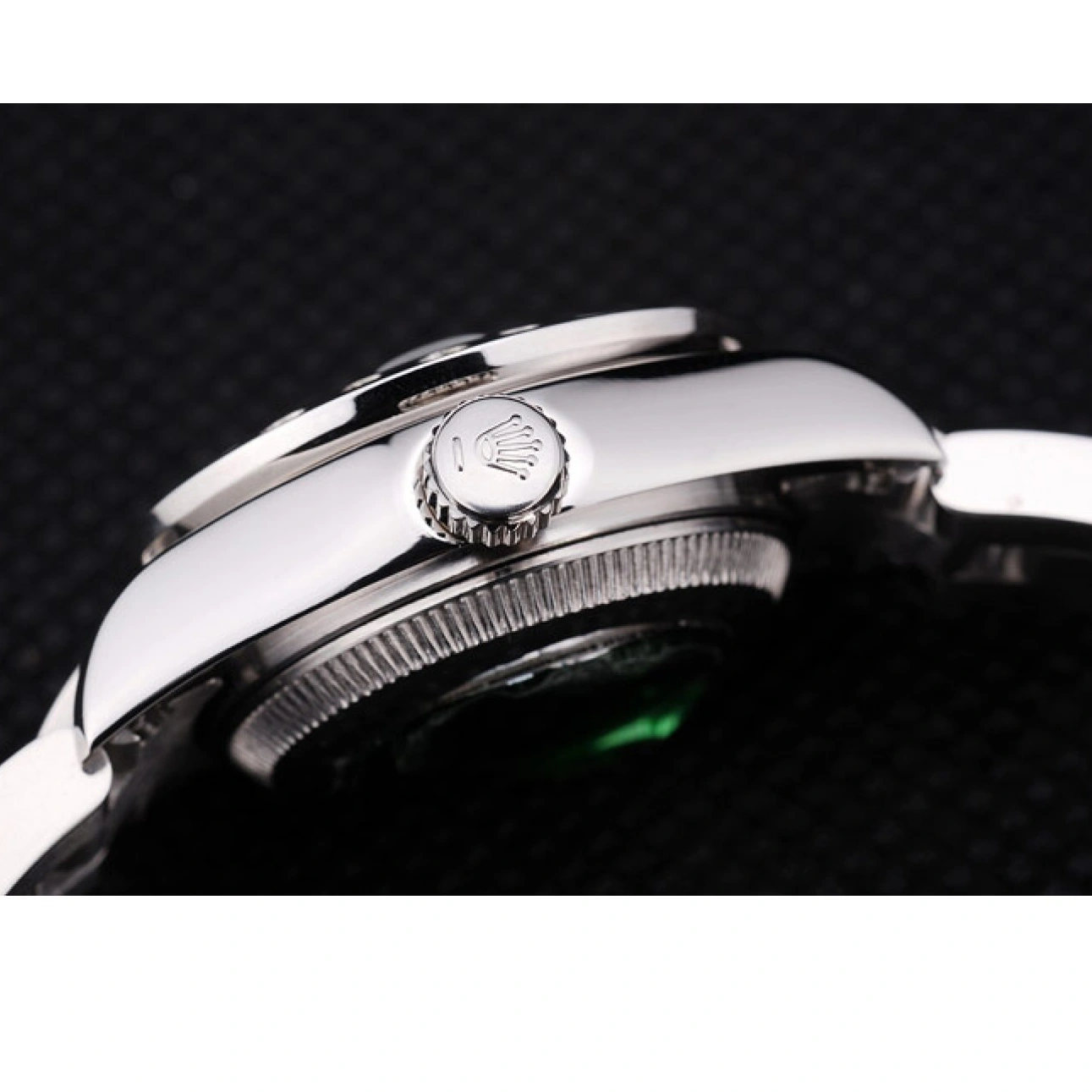 Aaa replica watch Polished Rolex Silver Datejust Bezel Diamonds Silver Dial 7474 1028